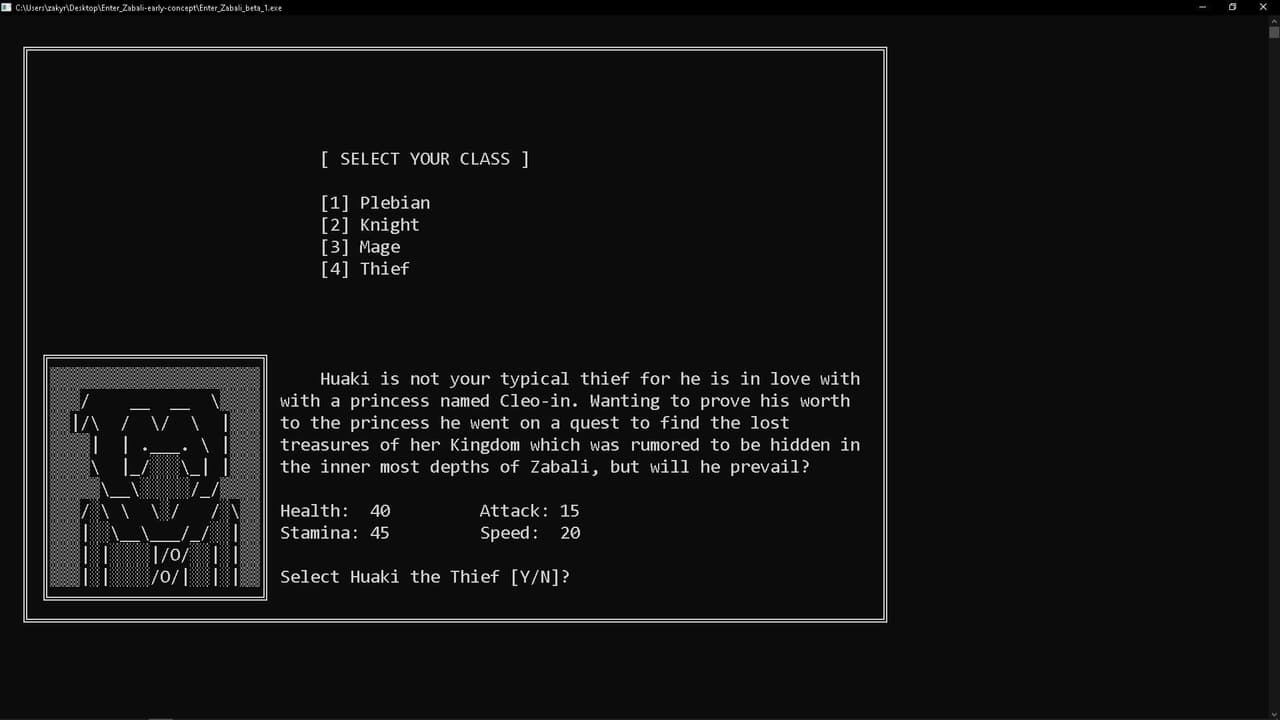 Enter Zabali (C Language) screenshot 6