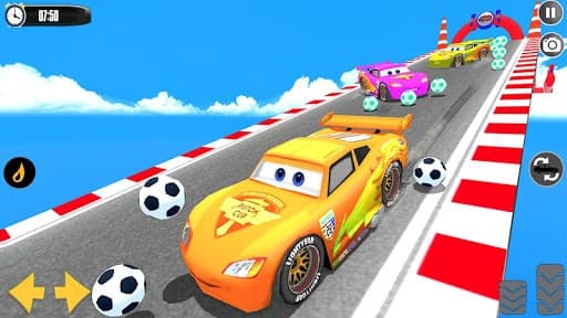 Splashy Superhero Vertigo racing: lightning car screenshot 2