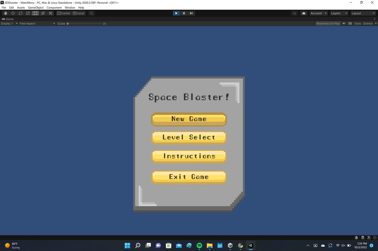 2D Shooter Tutorial (mcken288) screenshot 2