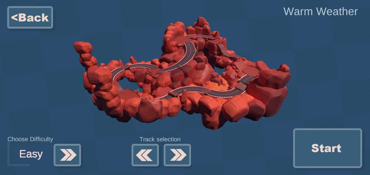 Track racing battle simulator
