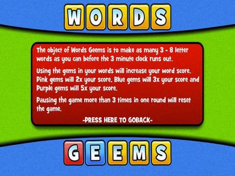 Words Geems FREE screenshot 4