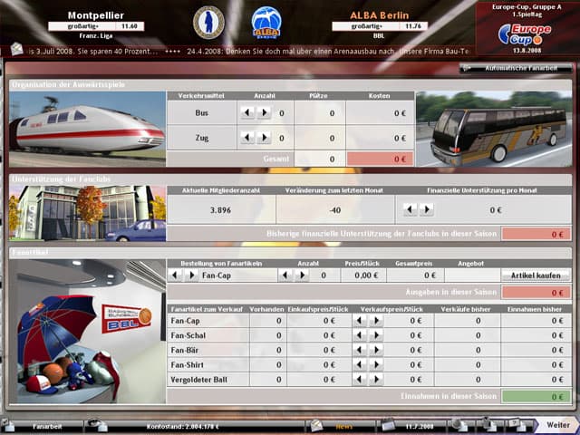 DSF Basketballmanager 2008 screenshot 3