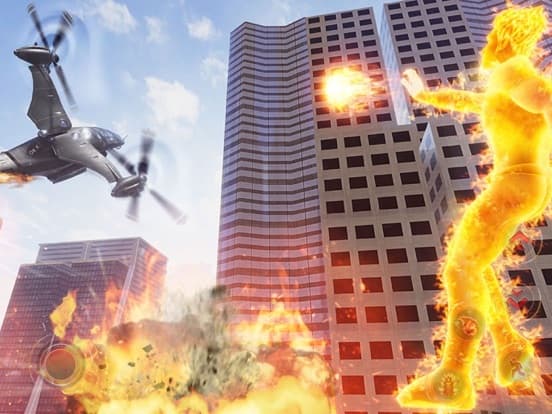 Flying Fire Captain Hero Game screenshot 4