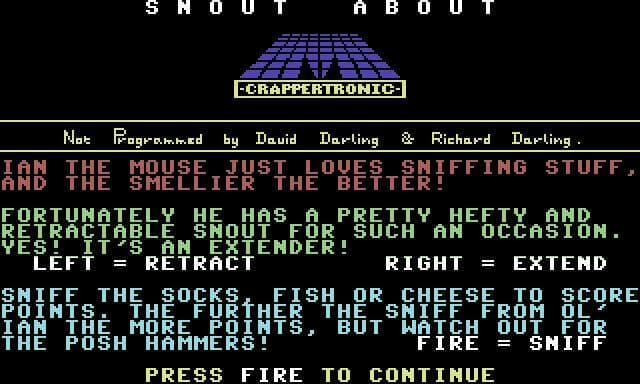 Snout About (C64) screenshot 2