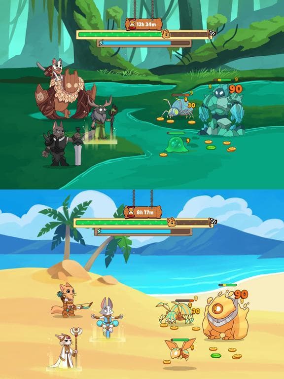 Clicker Cats - RPG Idle Heroes screenshot 6