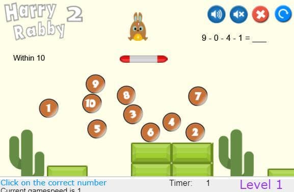 HarryRabby2 Subtraction with 4 numbers FREE