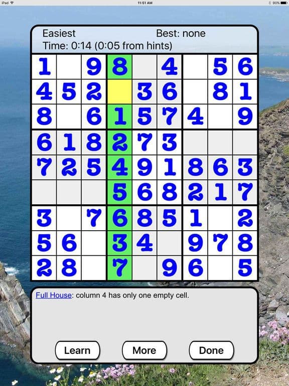 ) Sudoku screenshot 4