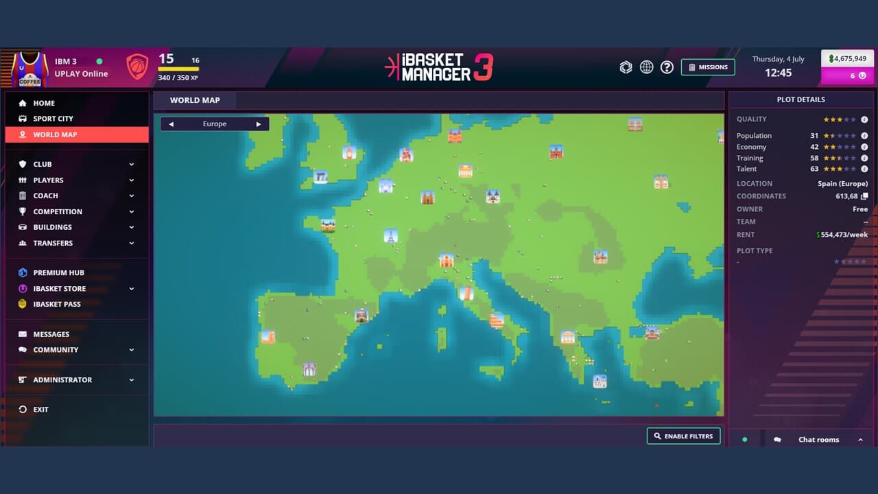 iBasket Manager 3 - Online Basketball Manager screenshot 2