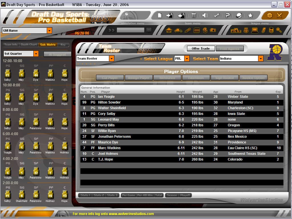 Draft Day Sports: Pro Basketball screenshot 3