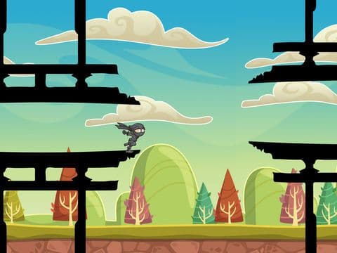 Jumping Ninja: Rooftop Run screenshot 2