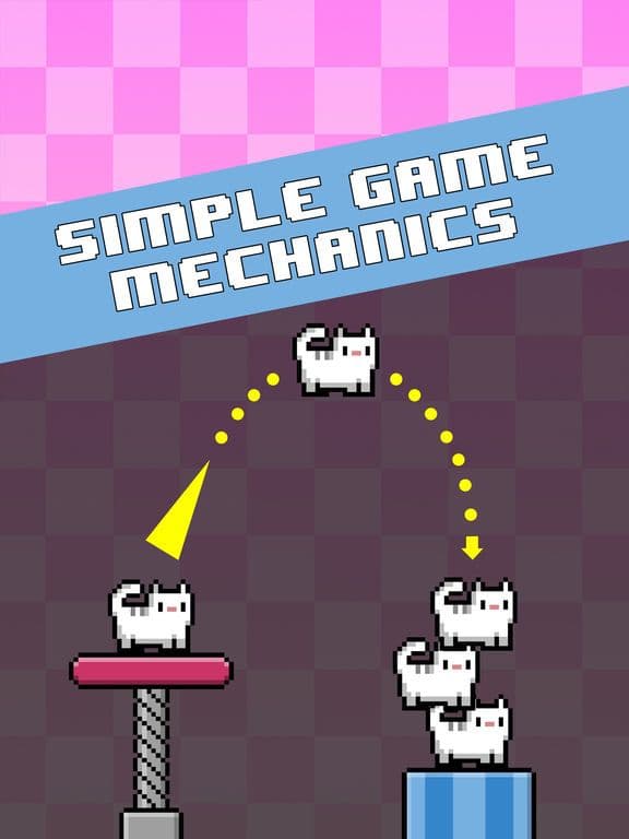 Cat-A-Pult: Endless stacking of 8-bit kittens screenshot 4