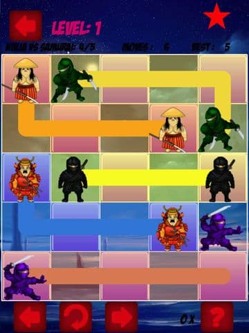 Samurais vs Ninja: Stupid Color Drawing Game screenshot 5