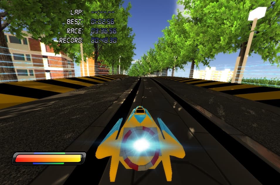Red Forest: Procedurally Generated Pod Racing screenshot 2