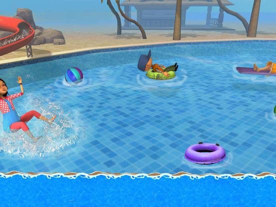 Aqua Park Speed Coaster Slide Cool Water Race Simulator Game screenshot 3