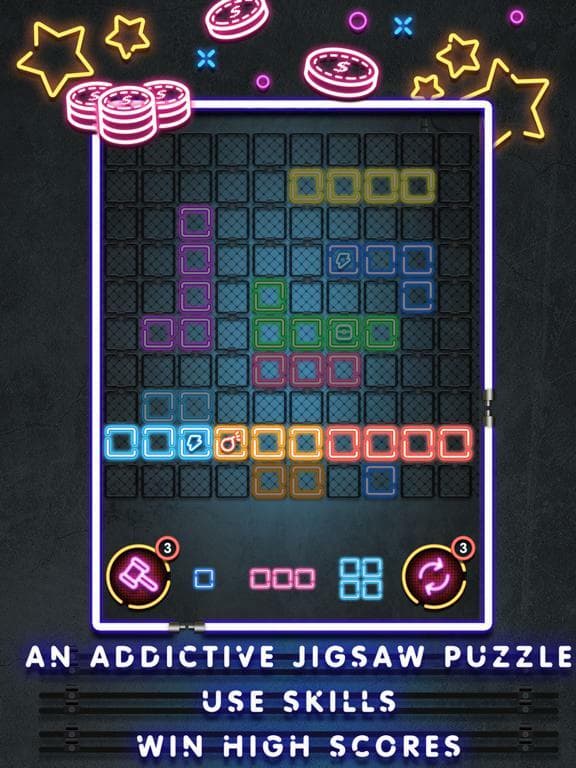 Neon Blocks 2021 screenshot 3
