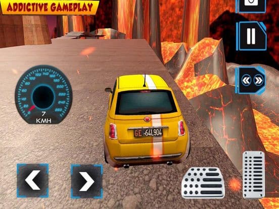 Race car Into Death Fire Volca screenshot 2