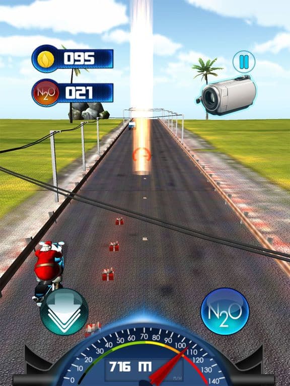 Santa Motorbike Racer Pro screenshot 2