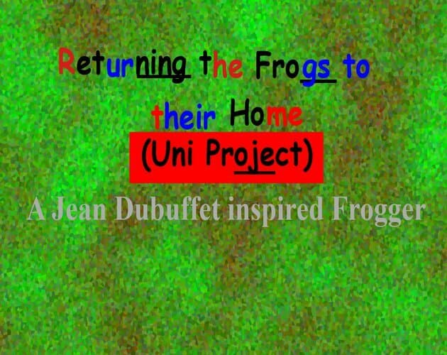 Returning the Frogs to their Home (Uni Project)