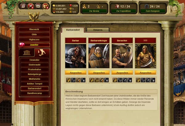 Gladiatus screenshot 5