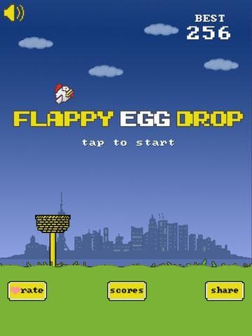 Flappy Egg Drop Free Fall screenshot 2