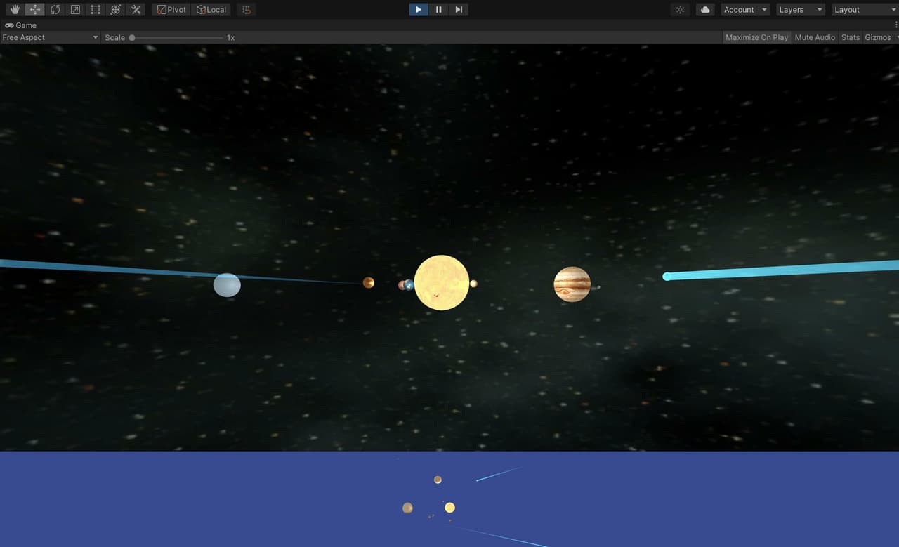 Solar System Unity screenshot 2