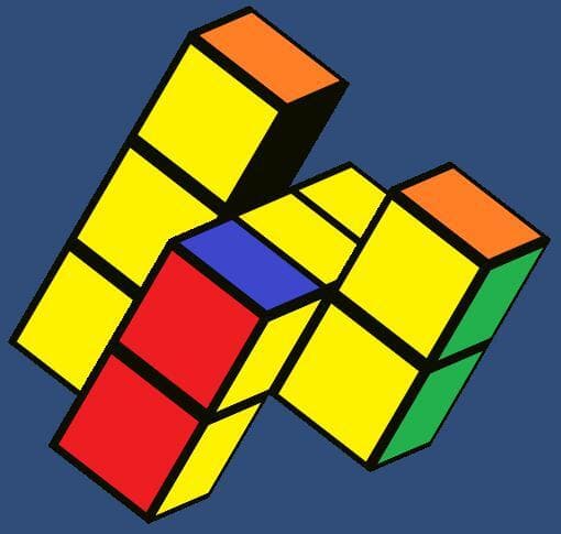 Scramble Cube 3x3x1
