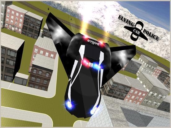 Flying Car Game - Future Police Chase 3D screenshot 2