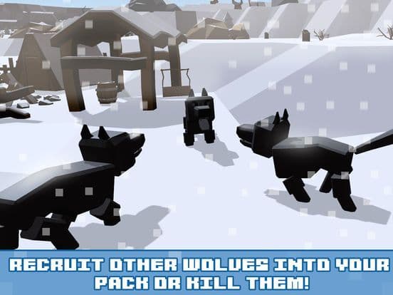 Pixel Wolf Survival Simulator screenshot 4