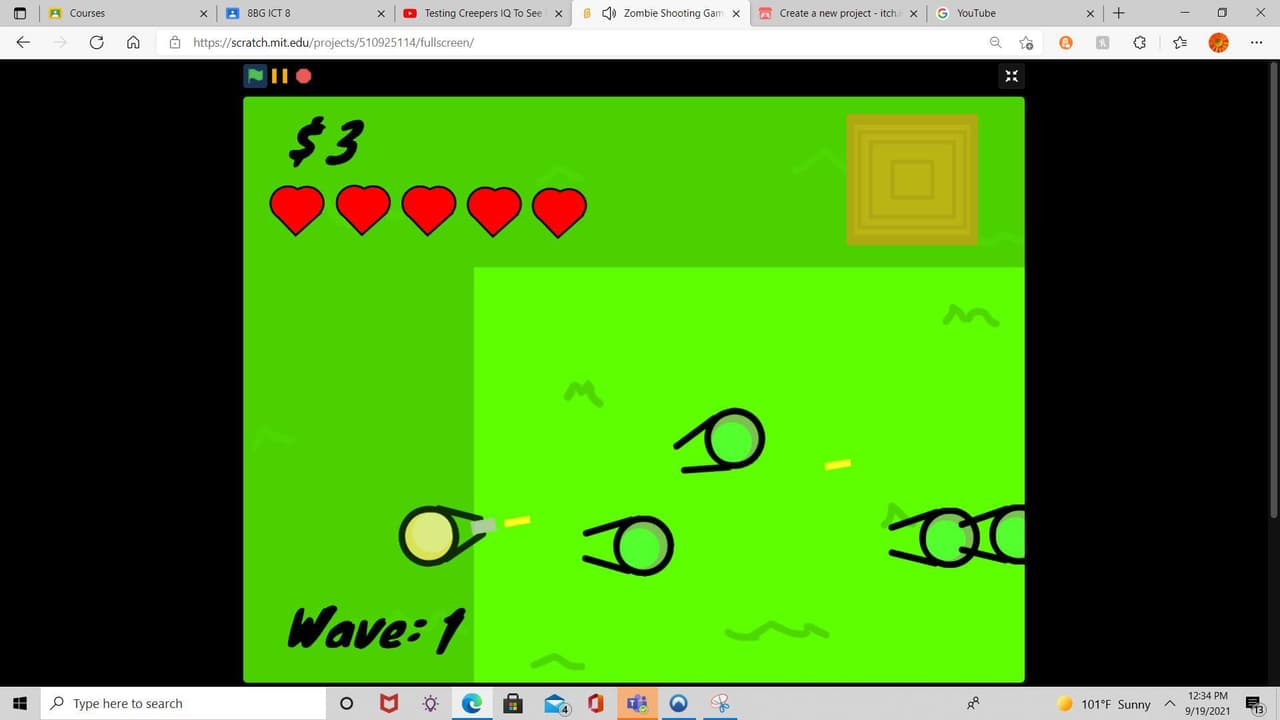 Zombie Shooting Game (Official_amazingQ_Scratch) screenshot 2