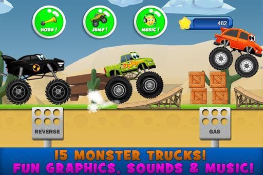 Monster Trucks Game for Kids 2 screenshot 3