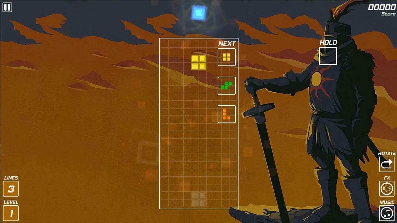 Knights Tetris screenshot 2