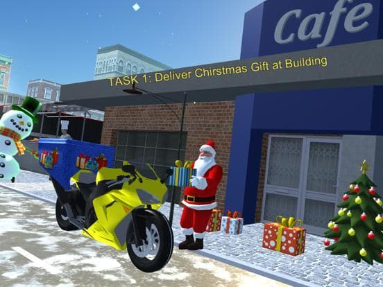 Santa Moto Bike Rider screenshot 3