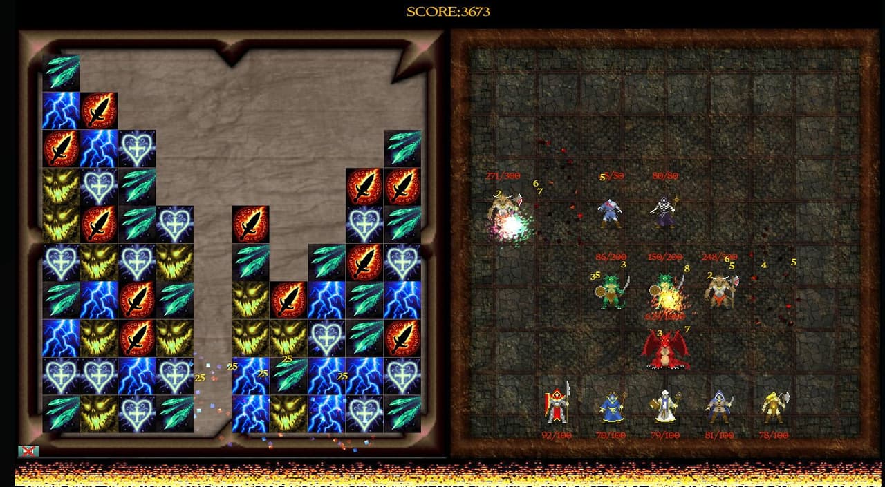 Dragons Cavern Puzzle Quest