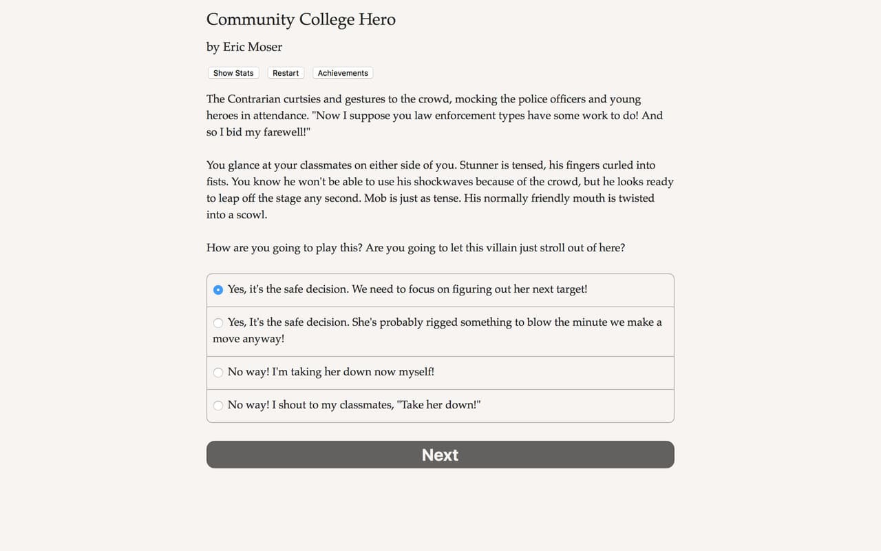 Community College Hero: Trial by Fire