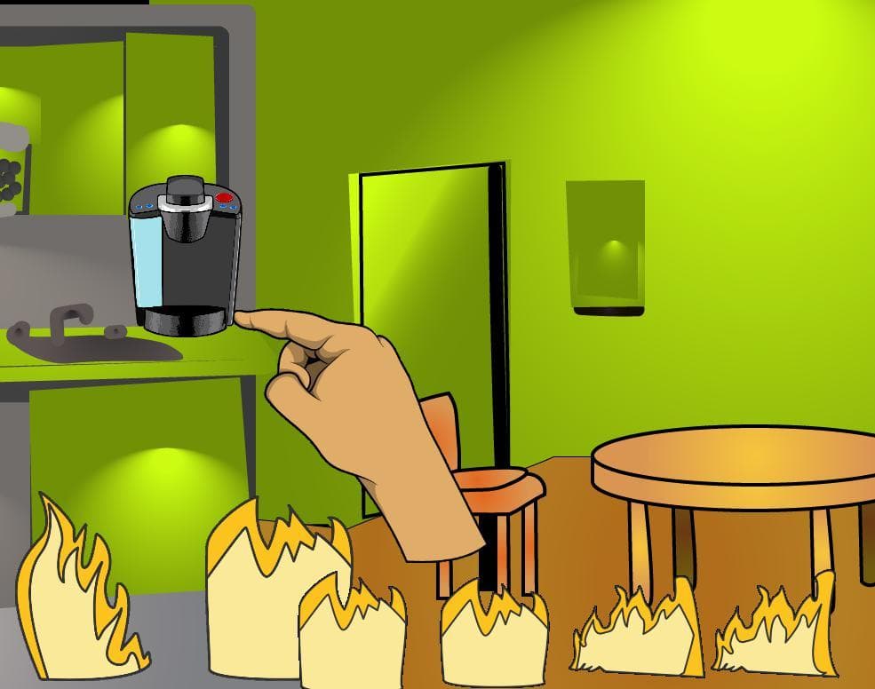 this is fine (thunder-chickens)