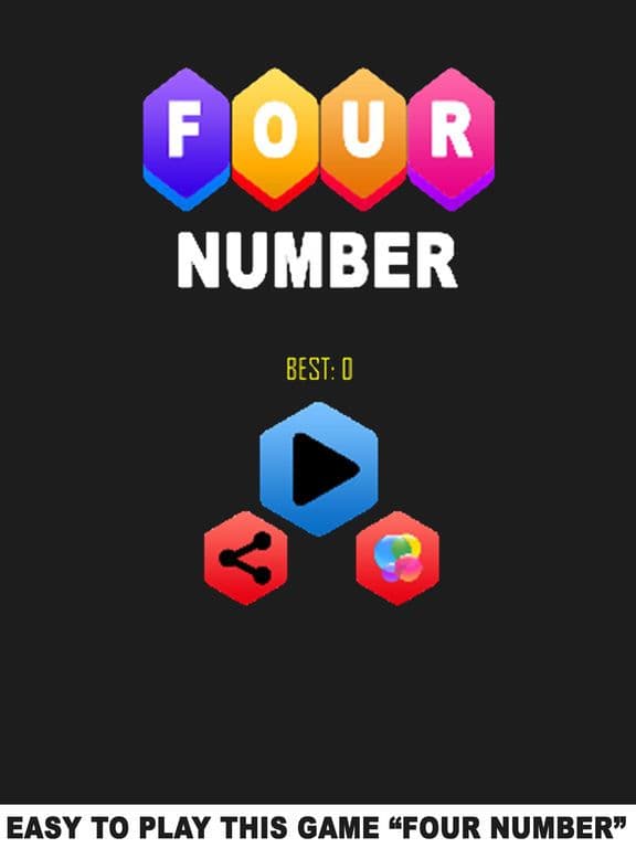 The Four Number - Hexa Puzzle Game screenshot 3