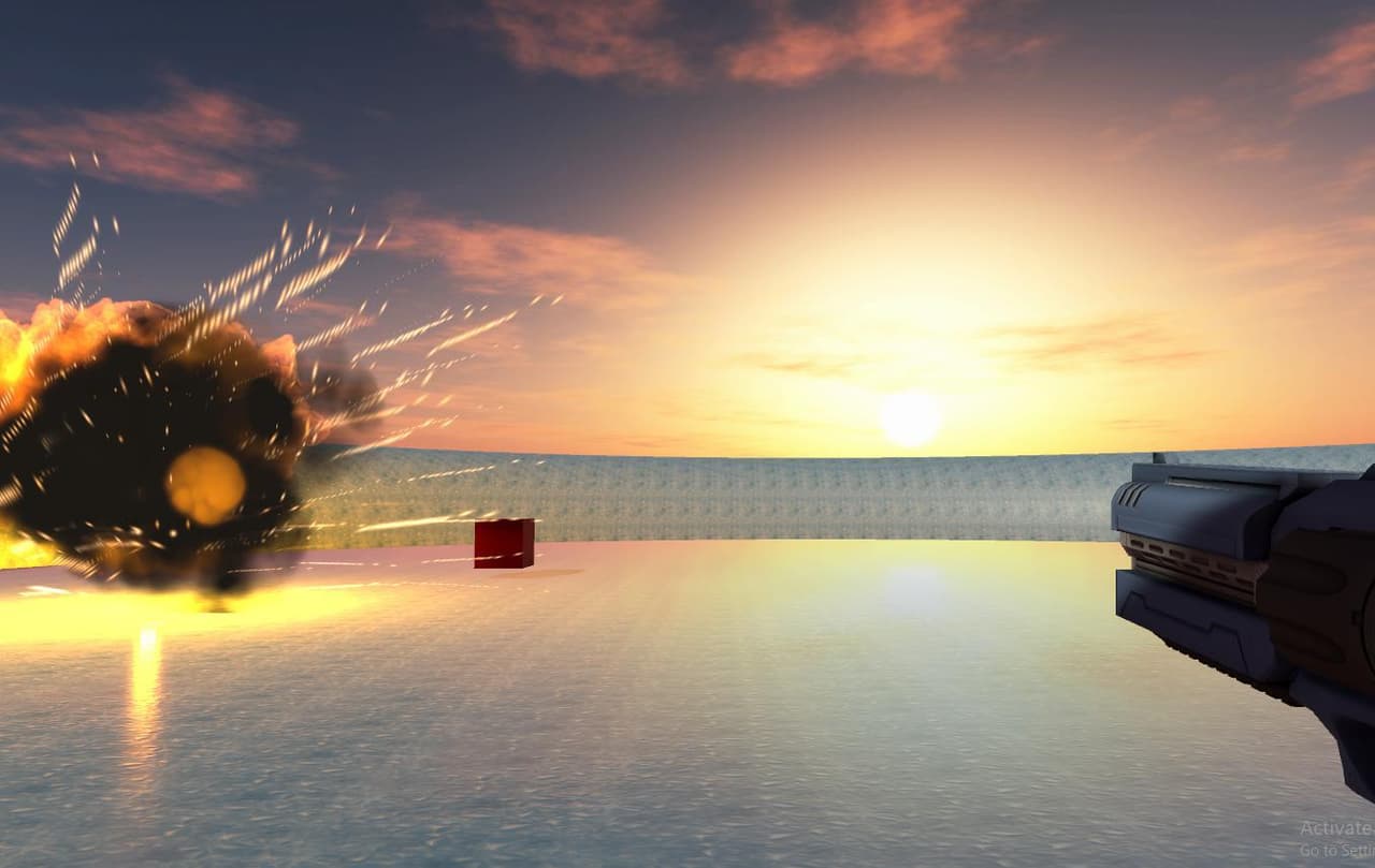 Skating with Gun Simulator