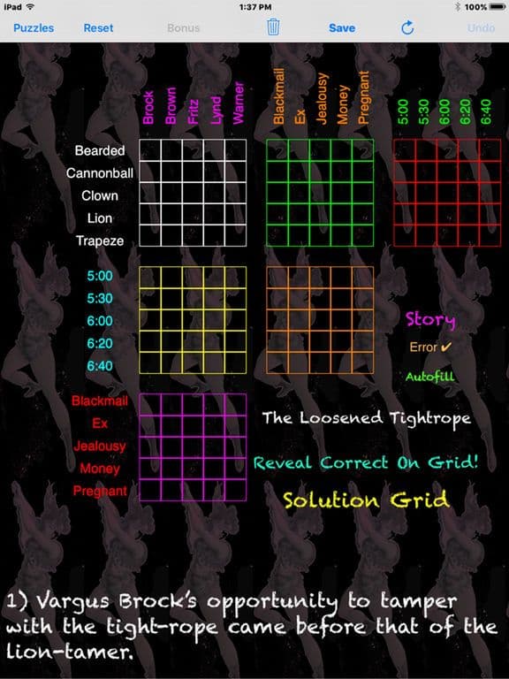 Sherlocks Logic Puzzles 4 screenshot 5
