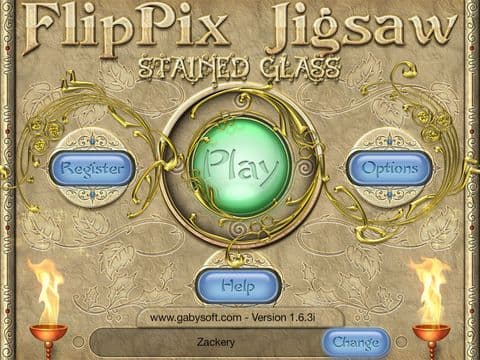 FlipPix Jigsaw - Stained Glass screenshot 2
