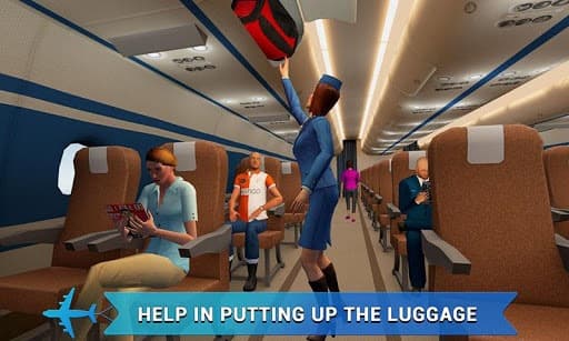 Airplane Flight Attendant -Career Job Sim screenshot 4