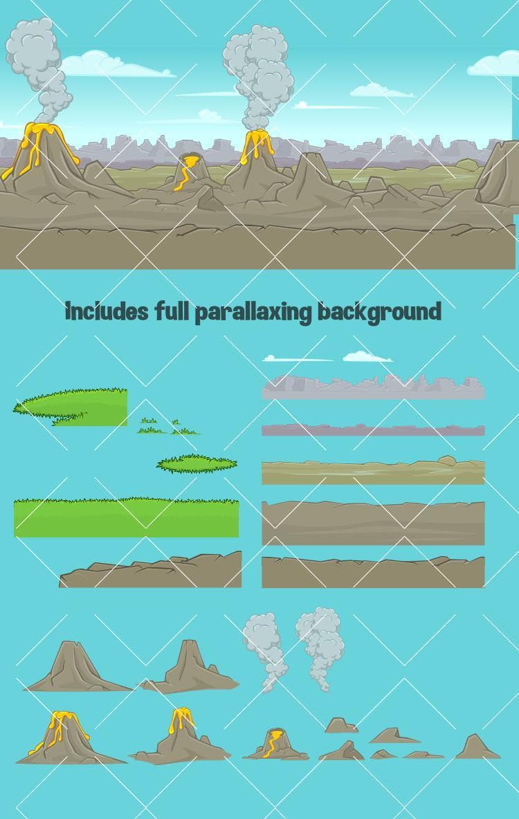 Prehistoric scene creation pack