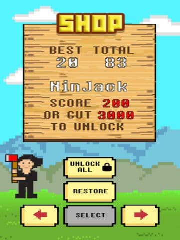 LumberJack Cut The Beanstalk: Lumberman Edition - 8 bit Pixel Fun Kids Games