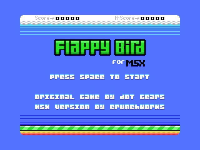 Flappybird for MSX screenshot 2