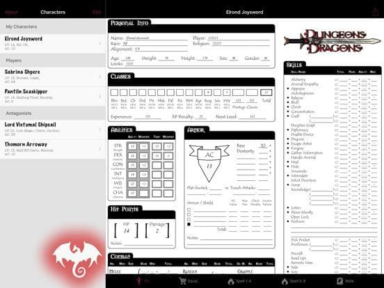 Real Sheet: D&D 3.0 ∞ screenshot 2