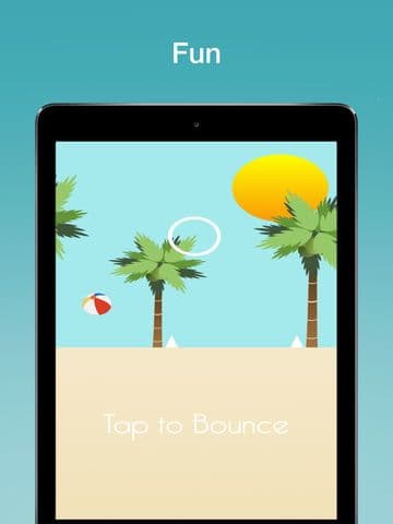 Summer Beach Ball Champion: Tap to Bounce, Avoid the Spikes! screenshot 3