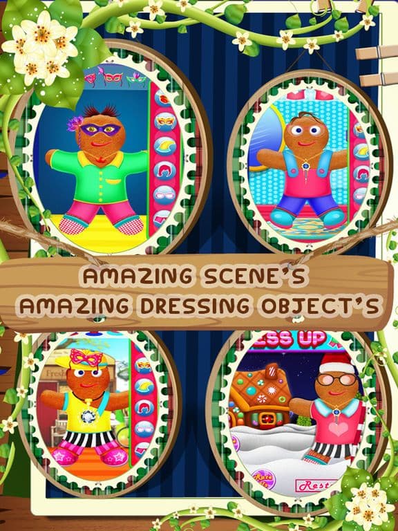 Gingerbread Man Dress Up Mania Pro - Addictive Fun Maker Games for Kids, Boys and Girls screenshot 4