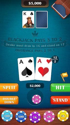 Blackjack 21 - casino card game screenshot 3