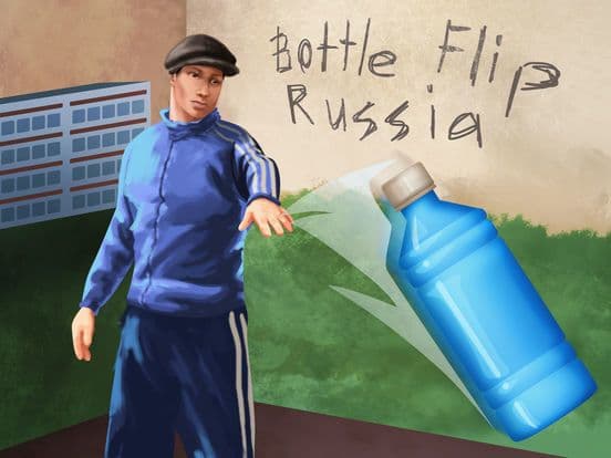 Russian Bottle Flip 3D screenshot 2