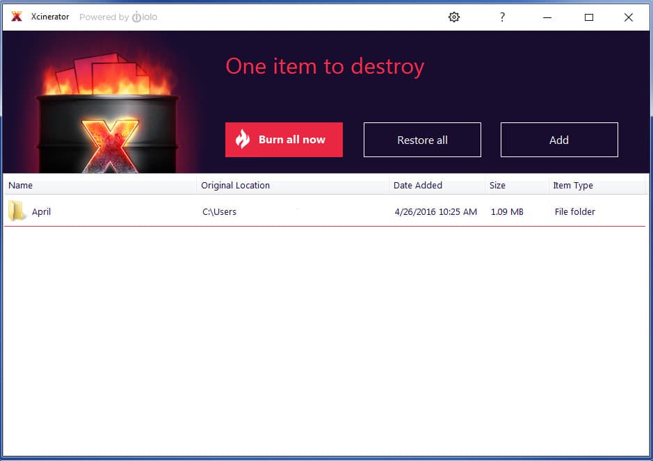Xcinerator screenshot 5