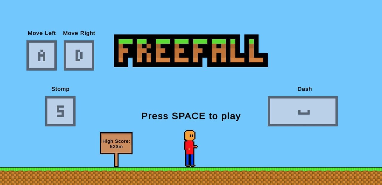 Freefall (itch) (J can2) screenshot 2